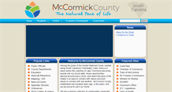 Desktop Screenshot of mccormickcountysc.org
