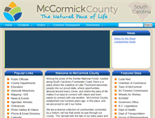 Tablet Screenshot of mccormickcountysc.org